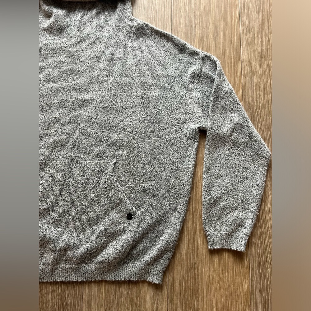 Prana Womans L Pullover Sweater High Neck Wool Blend Gray - Picture 3 of 6